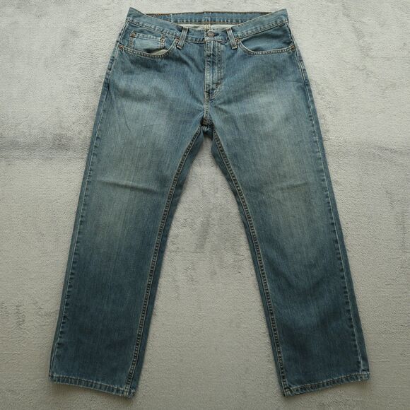 Levi's 559 Jeans Mens Size 34x30 Blue Relaxed Straight 100% Cotton Denim Pants - Picture 1 of 16